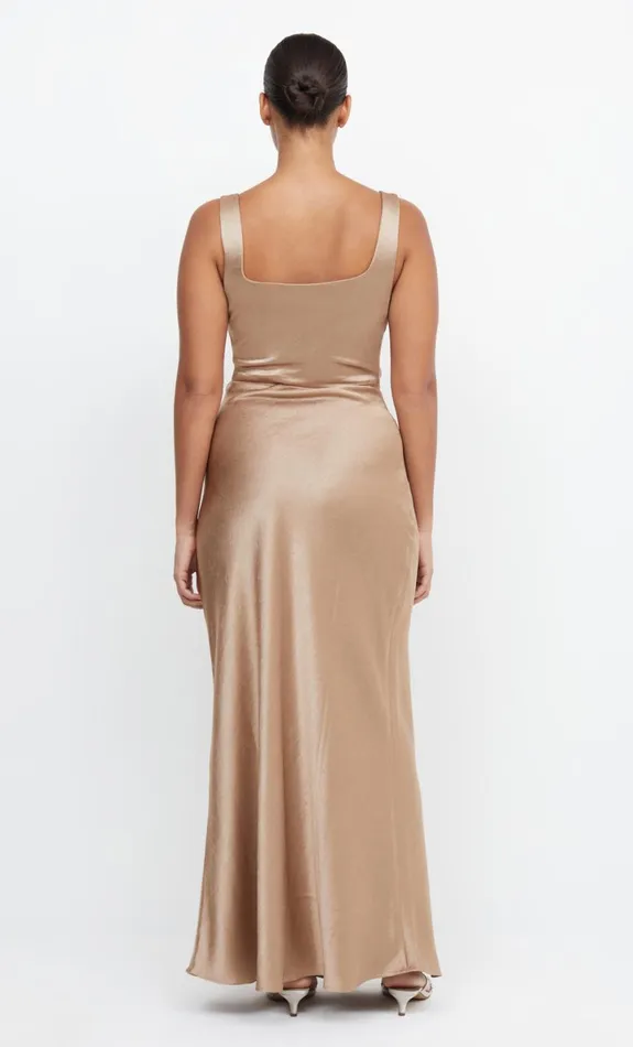 Bec Bridge THE DREAMER SQUARE NECK DRESS 8211 GOLDEN Women Bridesmaid Dresses