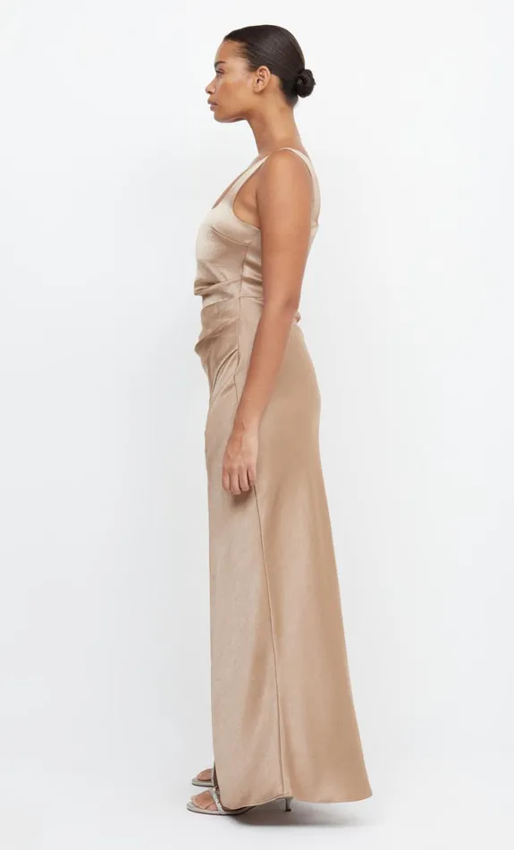 Bec Bridge THE DREAMER SQUARE NECK DRESS 8211 GOLDEN Women Bridesmaid Dresses
