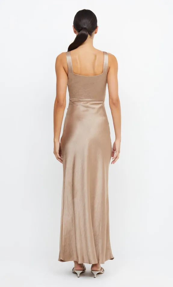 Bec Bridge THE DREAMER SQUARE NECK DRESS 8211 GOLDEN Women Bridesmaid Dresses