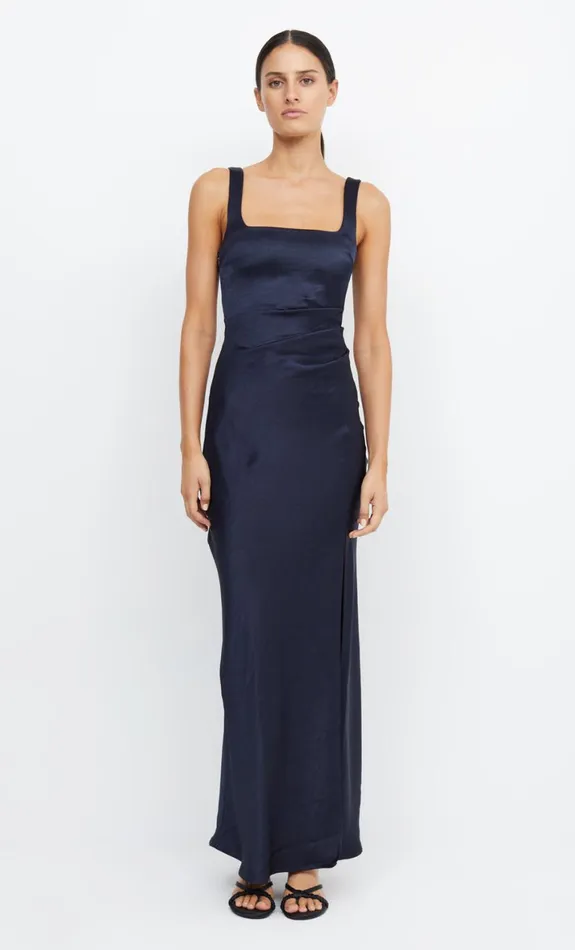 Bec Bridge THE DREAMER SQUARE NECK DRESS 8211 INK Women Maxi Dresses