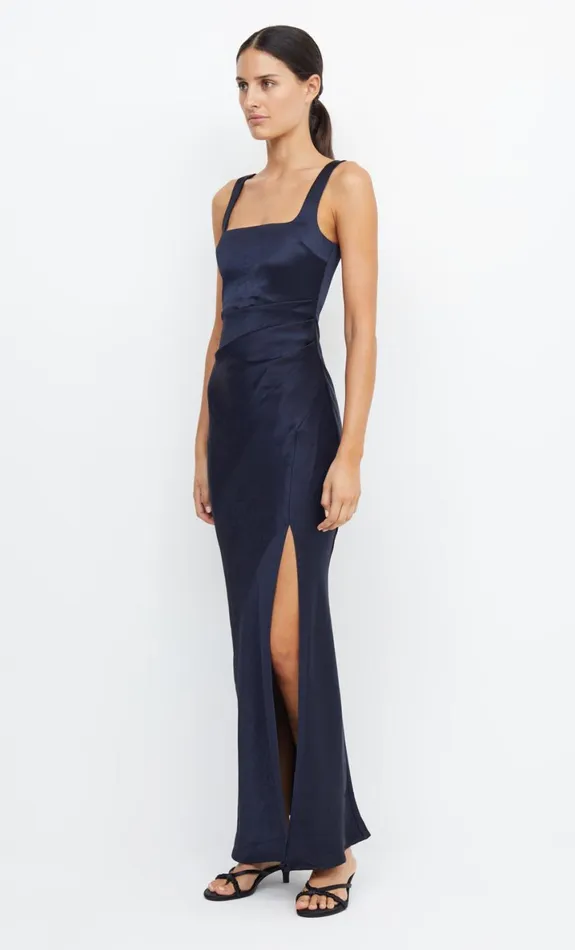 Bec Bridge THE DREAMER SQUARE NECK DRESS 8211 INK Women Maxi Dresses