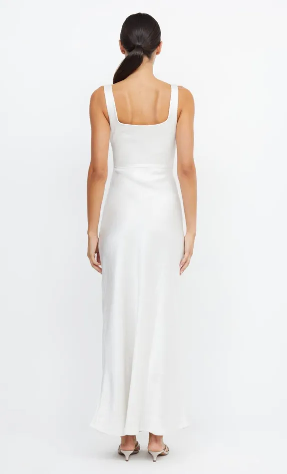 Bec Bridge THE DREAMER SQUARE NECK DRESS 8211 IVORY Women Prom Dresses
