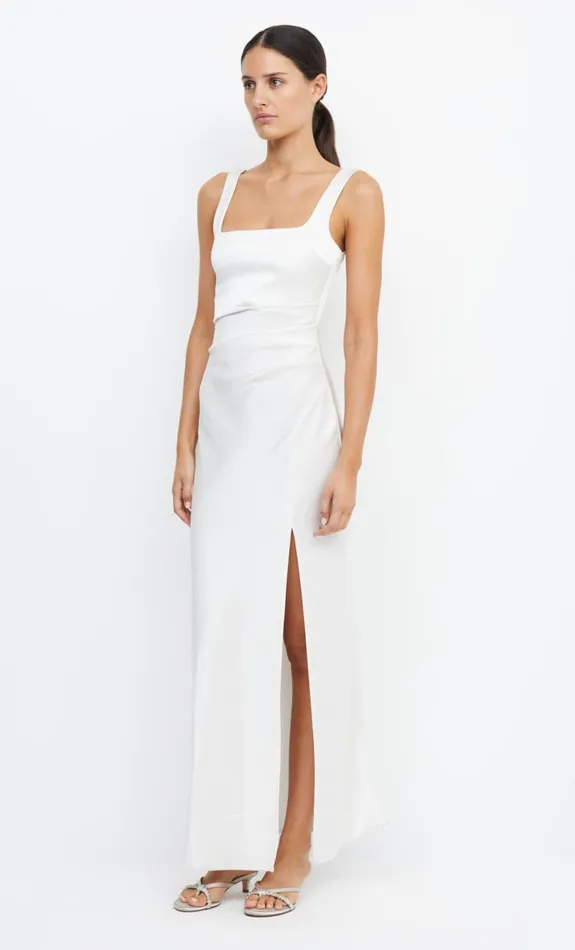 Bec Bridge THE DREAMER SQUARE NECK DRESS 8211 IVORY Women Prom Dresses