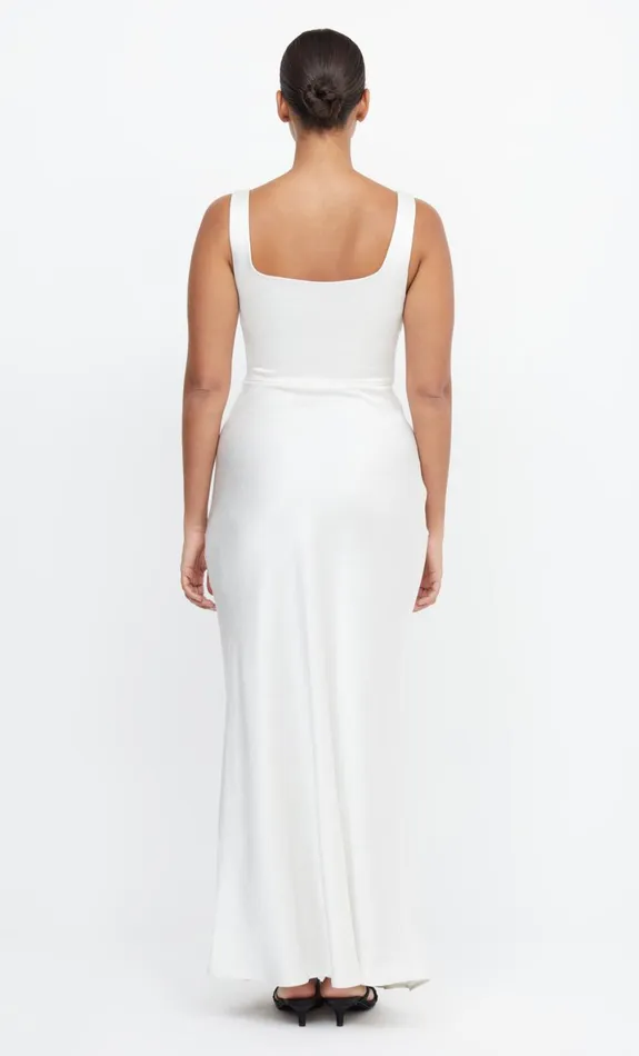 Bec Bridge THE DREAMER SQUARE NECK DRESS 8211 IVORY Women Prom Dresses