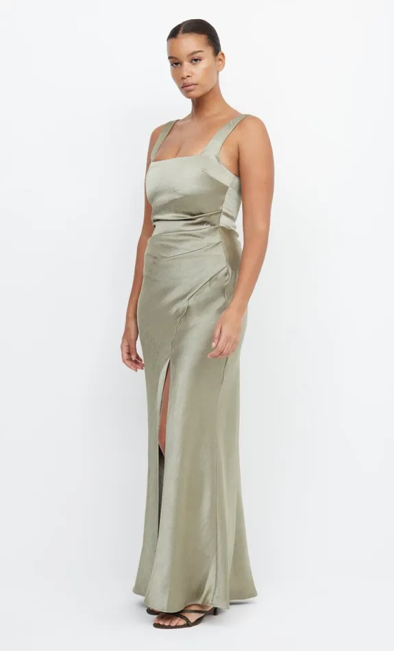Bec Bridge THE DREAMER SQUARE NECK DRESS 8211 SAGE Women Bridesmaid Dresses