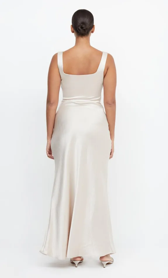 Bec Bridge THE DREAMER SQUARE NECK DRESS 8211 SAND Women Maxi Dresses