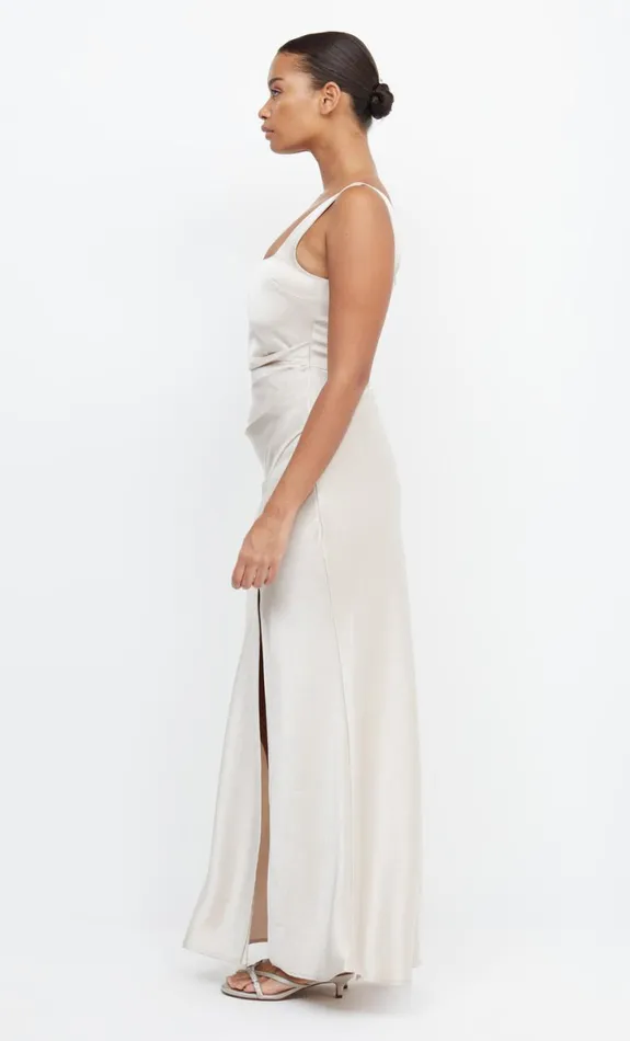Bec Bridge THE DREAMER SQUARE NECK DRESS 8211 SAND Women Maxi Dresses