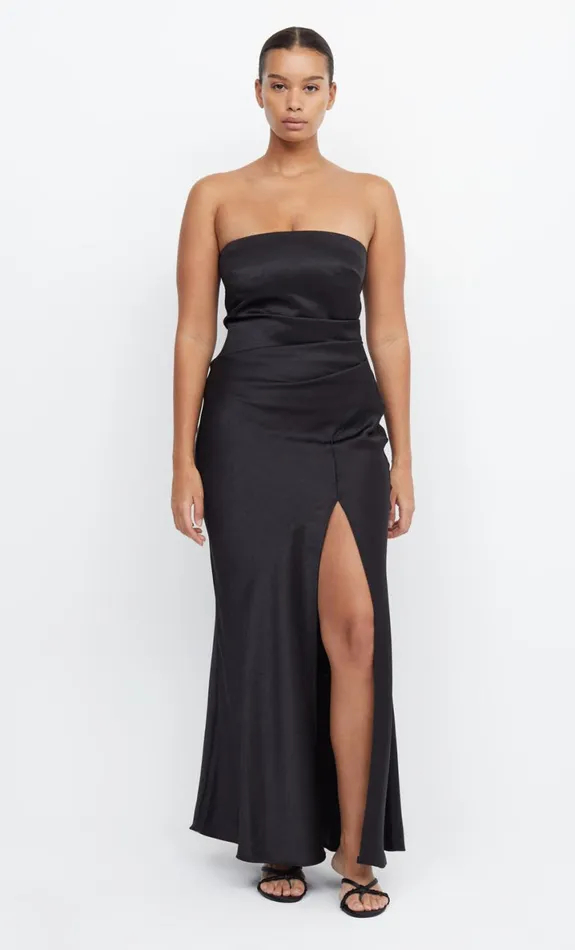 Bec Bridge THE DREAMER STRAPLESS DRESS 8211 BLACK Women Maxi Dresses