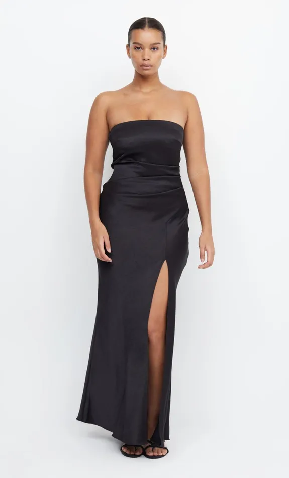 Bec Bridge THE DREAMER STRAPLESS DRESS 8211 BLACK Women Maxi Dresses