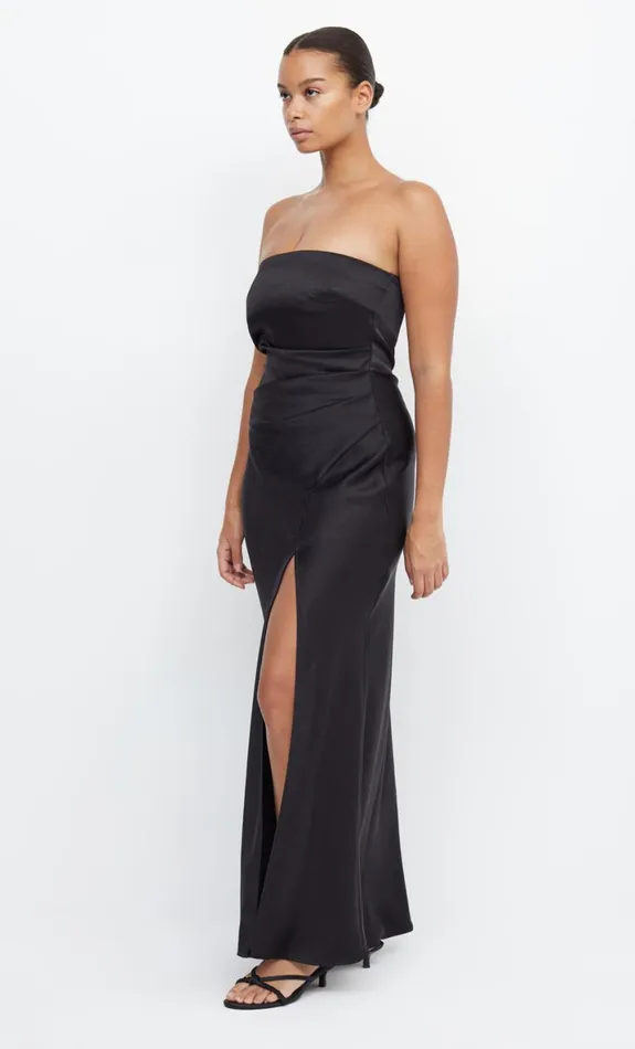 Bec Bridge THE DREAMER STRAPLESS DRESS 8211 BLACK Women Maxi Dresses