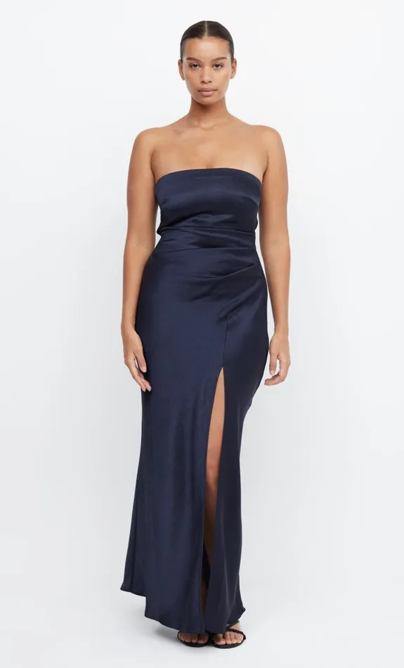 Bec Bridge THE DREAMER STRAPLESS DRESS 8211 INK Women Bridesmaid Dresses