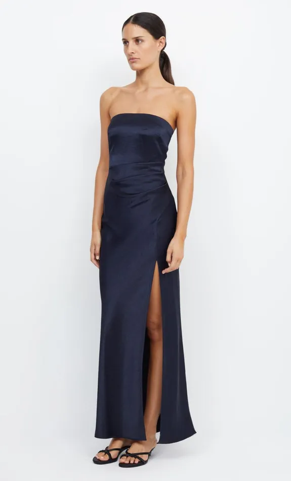 Bec Bridge THE DREAMER STRAPLESS DRESS 8211 INK Women Bridesmaid Dresses