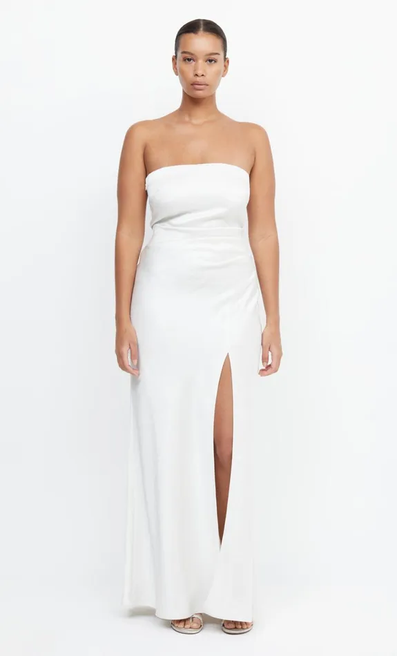 Bec Bridge THE DREAMER STRAPLESS DRESS 8211 IVORY Women Maxi Dresses