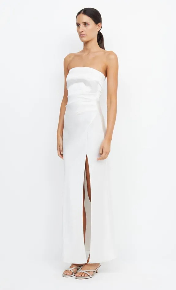 Bec Bridge THE DREAMER STRAPLESS DRESS 8211 IVORY Women Maxi Dresses