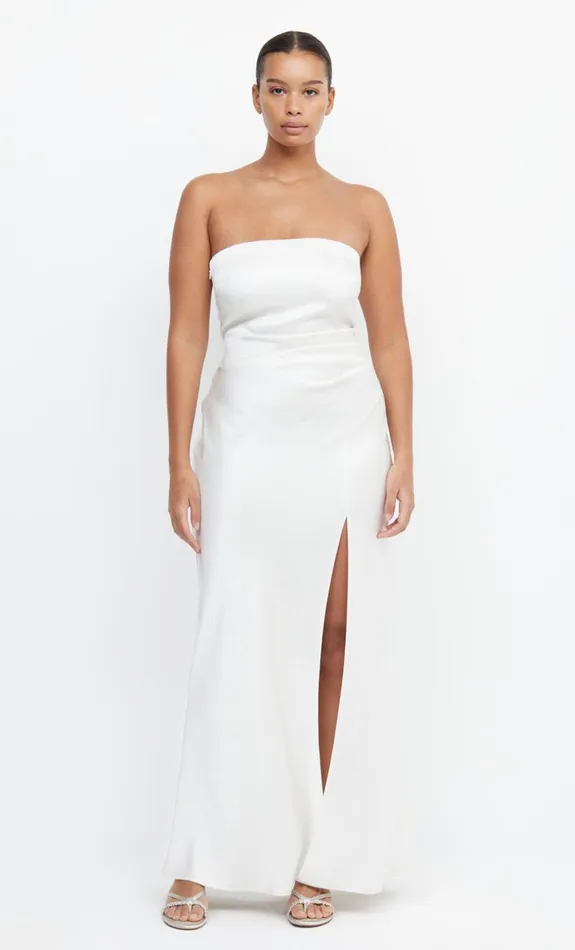 Bec Bridge THE DREAMER STRAPLESS DRESS 8211 IVORY Women Maxi Dresses