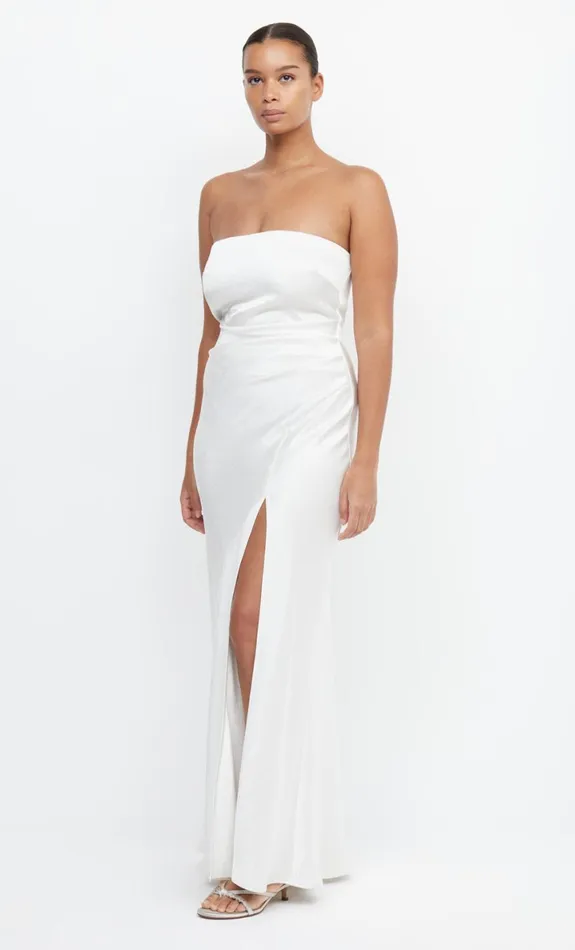 Bec Bridge THE DREAMER STRAPLESS DRESS 8211 IVORY Women Maxi Dresses