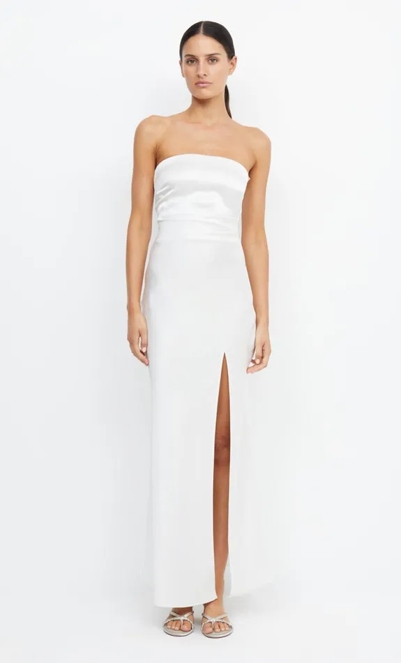 Bec Bridge THE DREAMER STRAPLESS DRESS 8211 IVORY Women Maxi Dresses