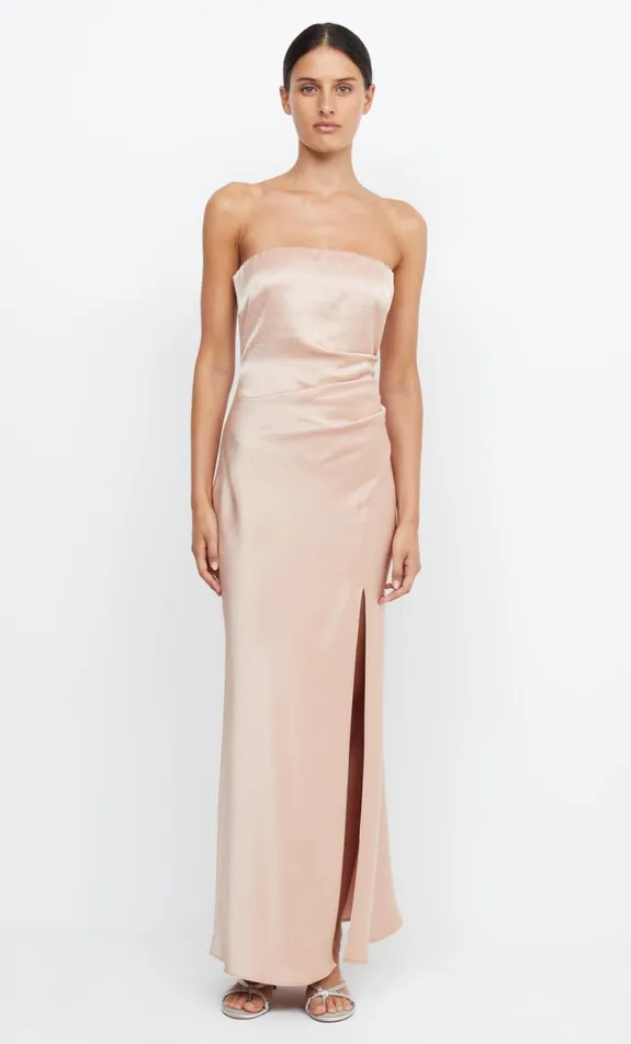 Bec Bridge THE DREAMER STRAPLESS DRESS 8211 ROSE GOLD Women Bridesmaid Dresses