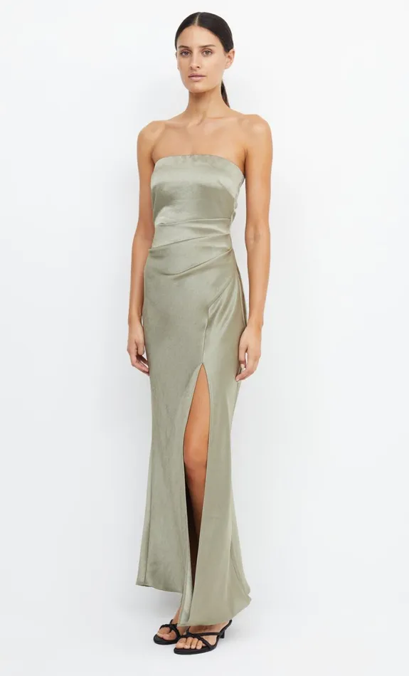 Bec Bridge THE DREAMER STRAPLESS DRESS 8211 SAGE Women Maxi Dresses