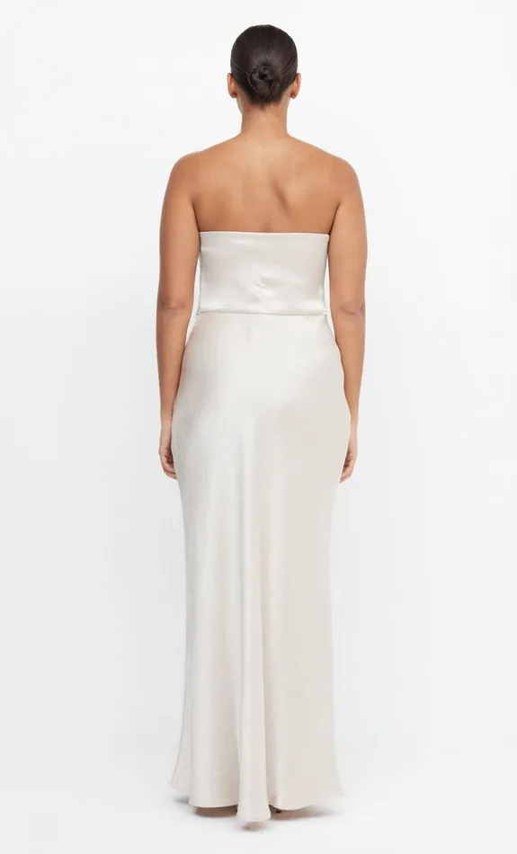 Bec Bridge THE DREAMER STRAPLESS DRESS 8211 SAND Women Bridesmaid Dresses