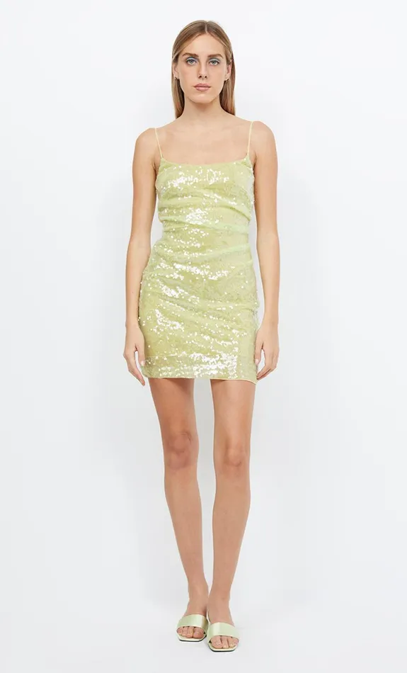 Bec Bridge VENUS SEQUIN MINI DRESS 8211 CITRUS Women Mini Dresses