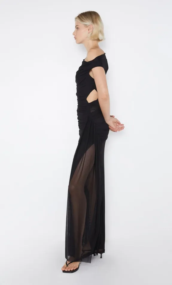 Bec Bridge VICTORIA ASYM DRESS 8211 BLACK Women Prom Dresses