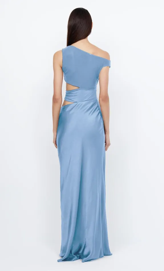 Bec Bridge WHORL ASYM DRESS 8211 MERIDIAN BLUE Women Prom Dresses