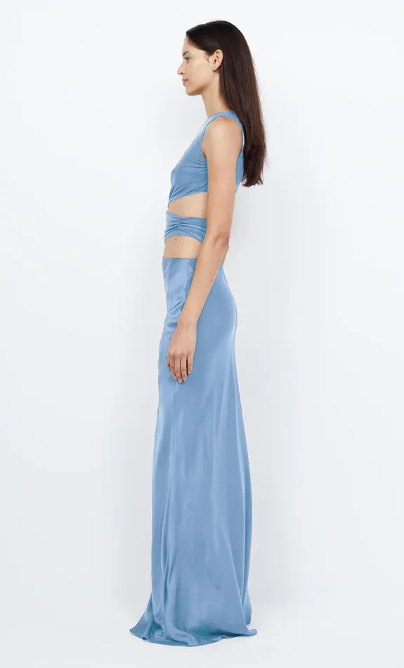 Bec Bridge WHORL ASYM DRESS 8211 MERIDIAN BLUE Women Prom Dresses