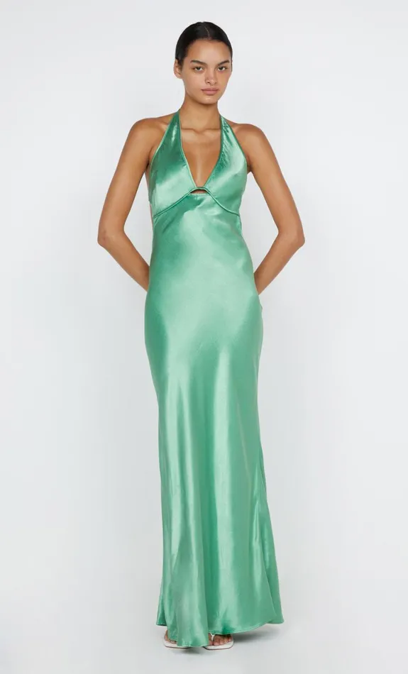 Bec Bridge ZARIAH HALTER DRESS 8211 GREEN APPLE Women Maxi Dresses