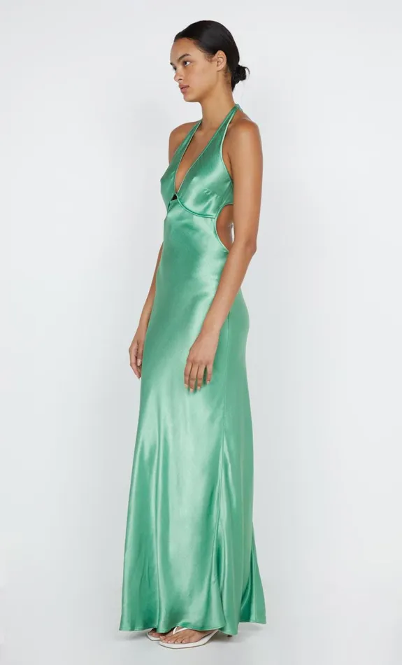 Bec Bridge ZARIAH HALTER DRESS 8211 GREEN APPLE Women Maxi Dresses