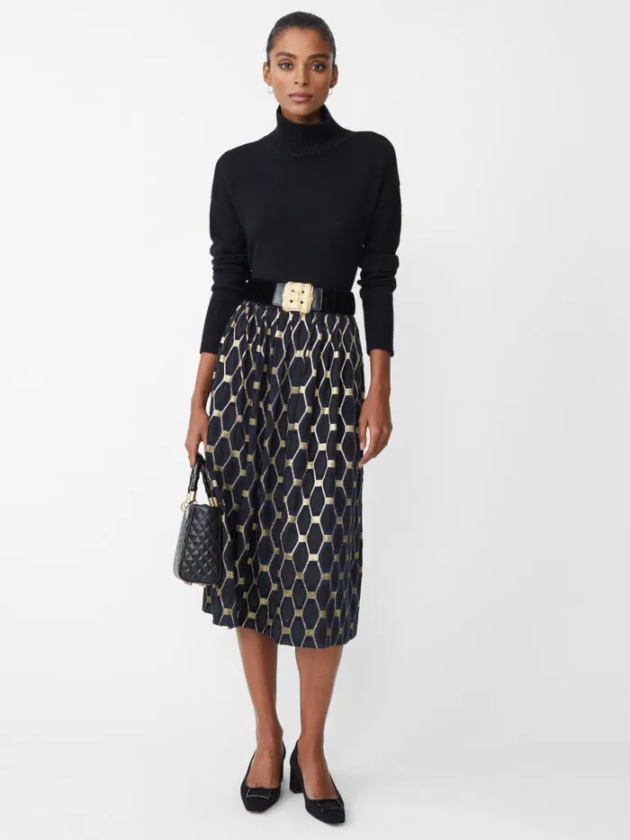 Belts Women JMcLaughlin Daisy Velvet Belt Black