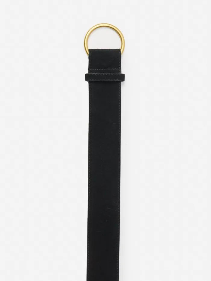 Belts Women JMcLaughlin Isobel Suede Belt Black