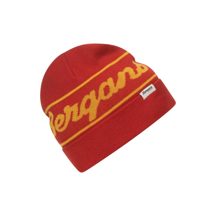 Bergans Of Norway Beanies And Caps Bergans Logo Beanie Dark Brick 8211 Men