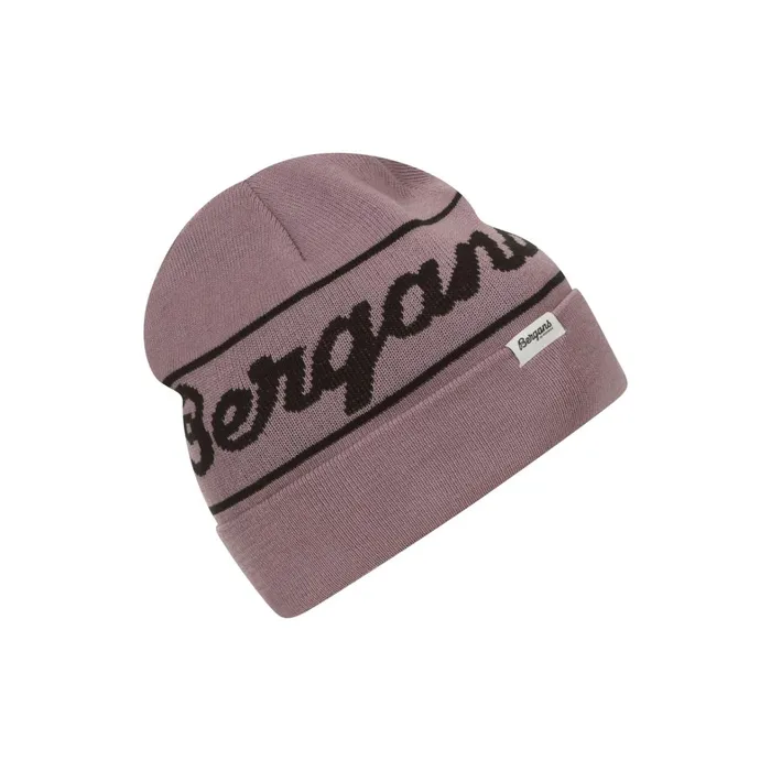Bergans Of Norway Beanies And Caps Bergans Logo Beanie Lilac Chalk 8211 Men
