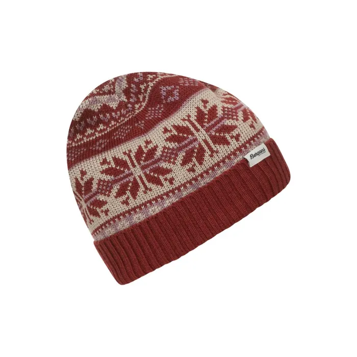 Bergans Of Norway Beanies And Caps Jacquard Beanie Chianti Red Lilac Chalk 8211 Women Bergans Of Norway Beanies And Caps Jacquard Beanie Chianti Red Lilac Chalk 8211 Women