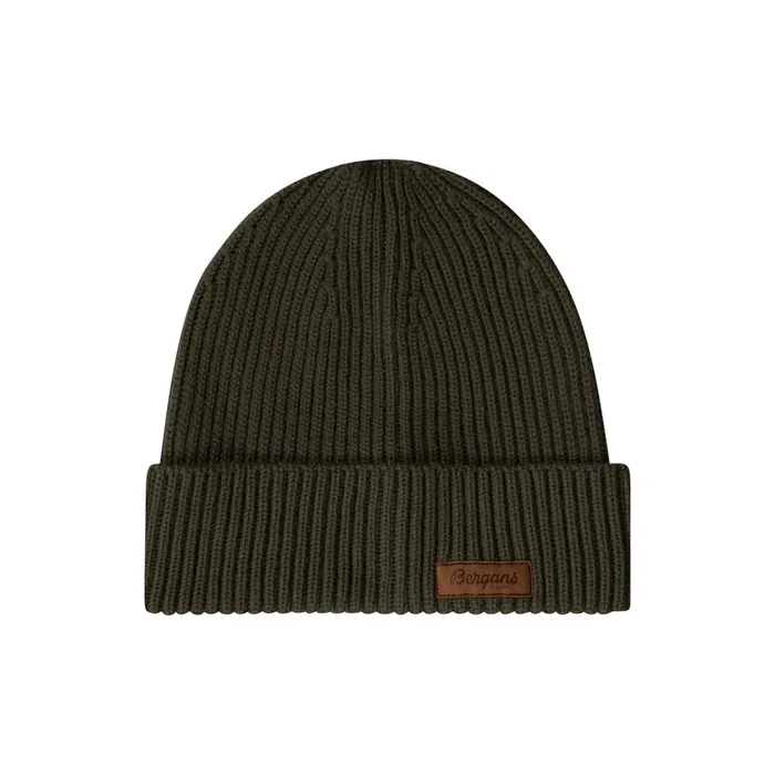Bergans Of Norway Beanies And Caps Nordmarka Merino Beanie Dark Green Mud 8211 Women