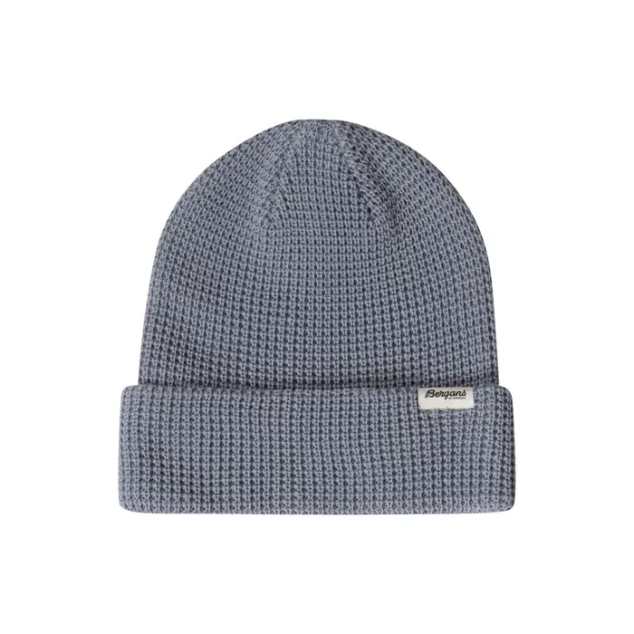 Bergans Of Norway Beanies And Caps Waffle Knit Beanie Husky Blue 8211 Men