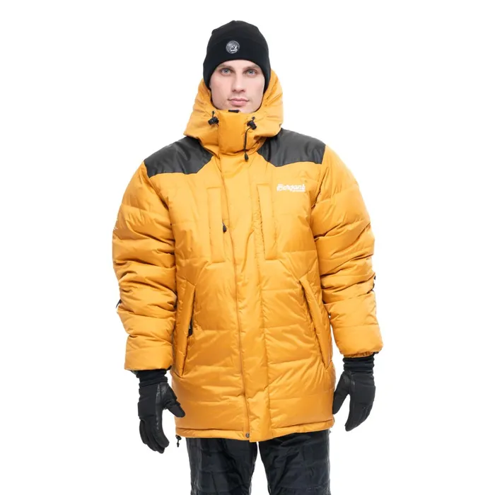 Bergans Of Norway Down Jackets Expedition Down Unisex Parka Arctic Ocean Yellow Black 8211 Men