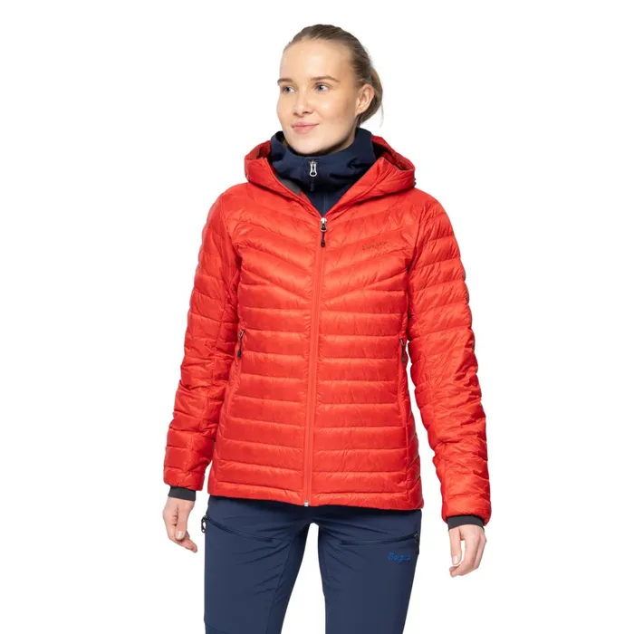 Bergans Of Norway Down Jackets Rabot Light Down Jacket Hood Firered 8211 Women Bergans Of Norway Down Jackets Rabot Light Down Jacket Hood Firered 8211 Women