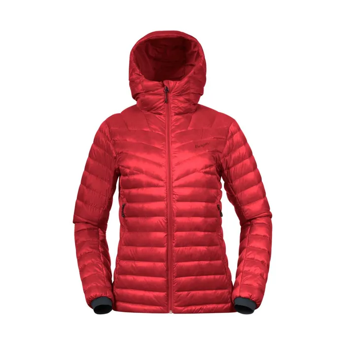 Bergans Of Norway Down Jackets Rabot Light Down Jacket Hood Firered 8211 Women
