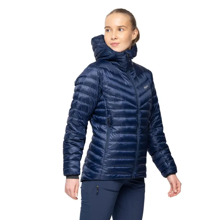 Bergans Of Norway Down Jackets Rabot Light Down Jacket Hood Navy Blue 8211 Women
