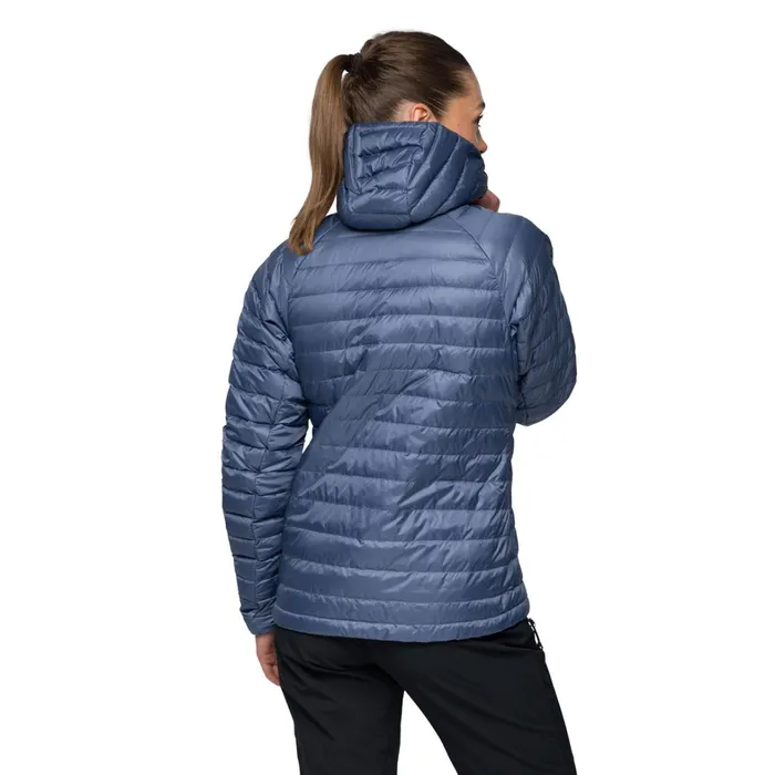 Bergans Of Norway Down Jackets Vaagaa Light Down Jacket Hood Granite Blue 8211 Women
