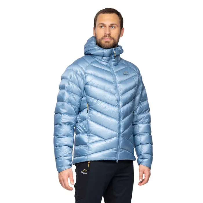 Bergans Of Norway Down Jackets Y Lightline Weightless Down Jacket Hood Elemental Blue 8211 Men