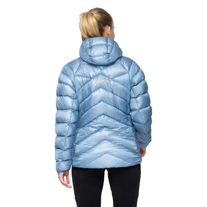 Bergans Of Norway Down Jackets Y Lightline Weightless Down Jacket Hood Elemental Blue 8211 Women