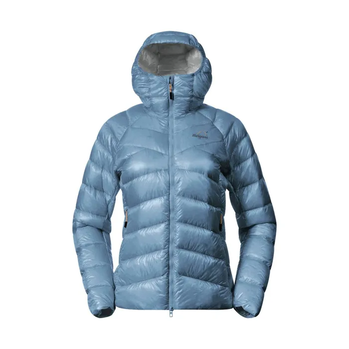 Bergans Of Norway Down Jackets Y Lightline Weightless Down Jacket Hood Elemental Blue 8211 Women
