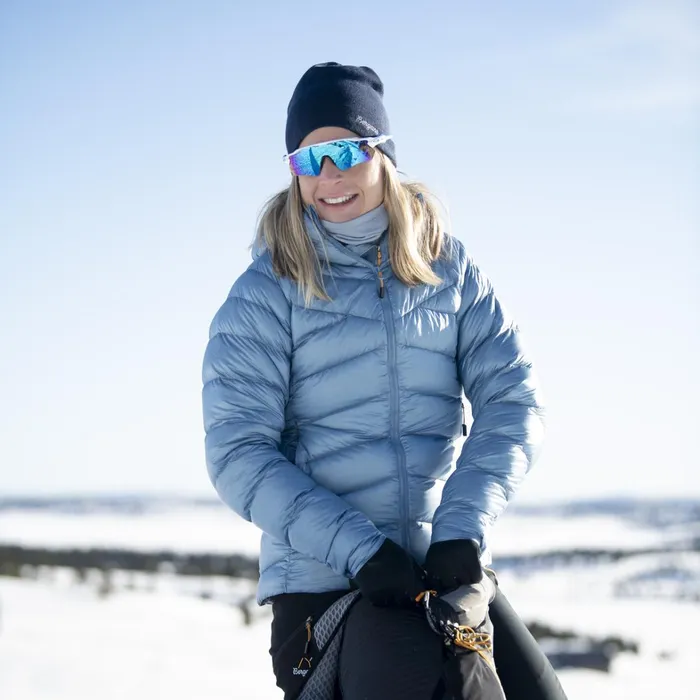 Bergans Of Norway Down Jackets Y Lightline Weightless Down Jacket Hood Elemental Blue 8211 Women