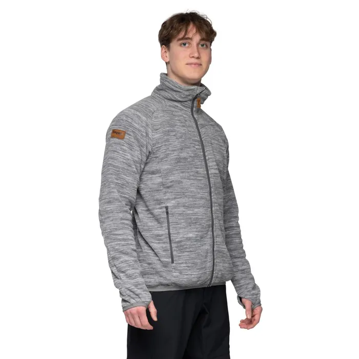 Bergans Of Norway Fleece Hareid Fleece Jacket Nohood Aluminium 8211 Men