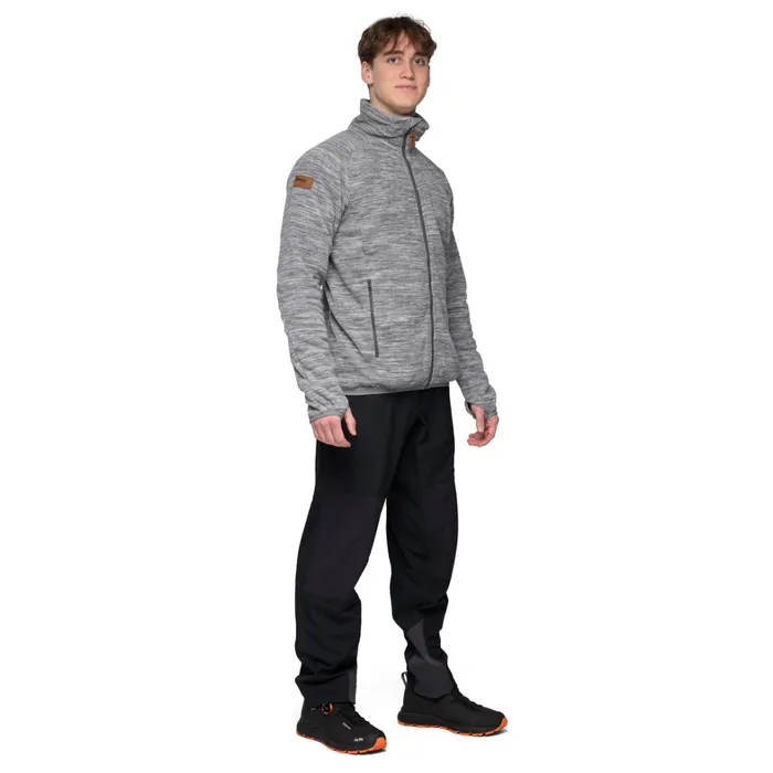 Bergans Of Norway Fleece Hareid Fleece Jacket Nohood Aluminium 8211 Men