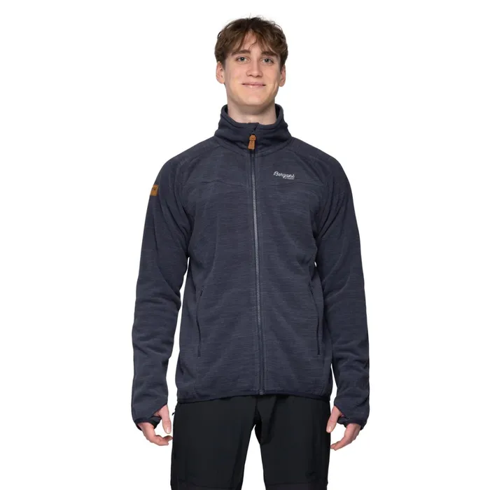 Bergans Of Norway Fleece Hareid Fleece Jacket Nohood Dark Navy 8211 Men