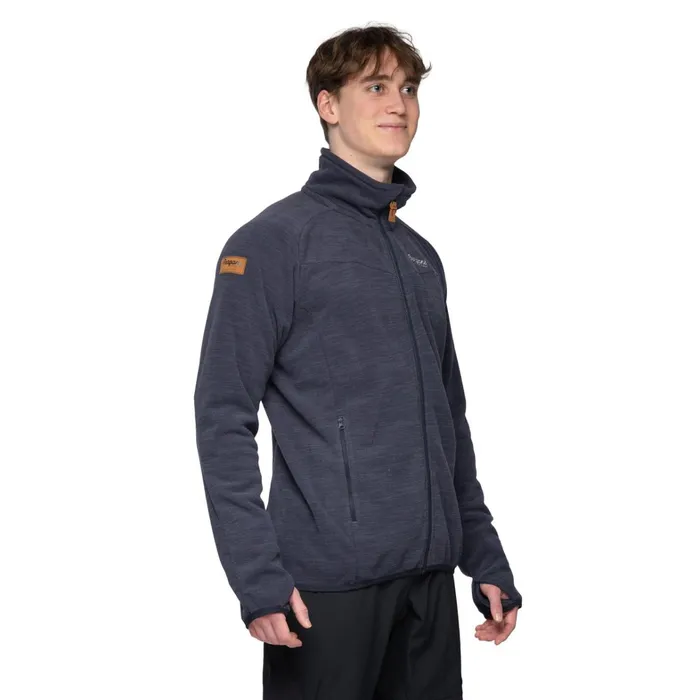 Bergans Of Norway Fleece Hareid Fleece Jacket Nohood Dark Navy 8211 Men